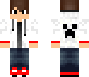 white creeper hoodie