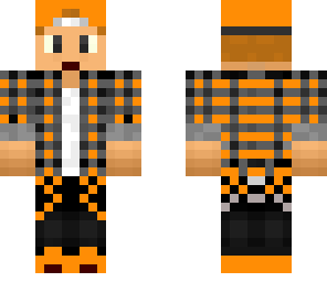 orange-backwards hat