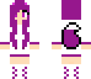 midnight purple wolf girl