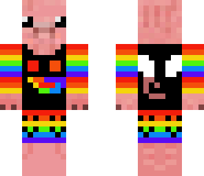 baby rainbow pig with wings