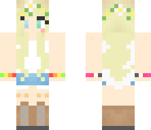 hippie flower girl