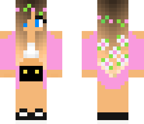 cute flower hair girl