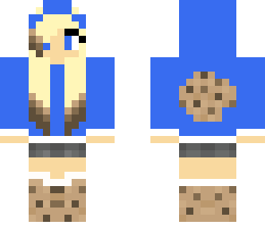 blue cookie monster girl