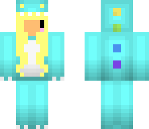 blonde dino girl