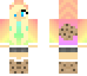 blue eyed rainbow cookie girl 