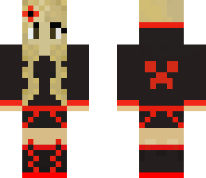 awesome red creeper girl