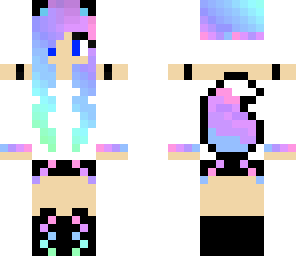 cute rainbow fox girl