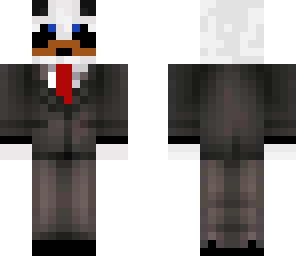 panda in a suit