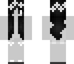 black and white