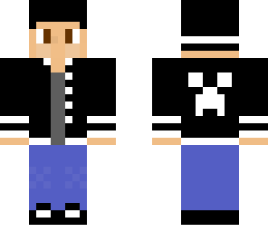 black and white creeper hoodie boy