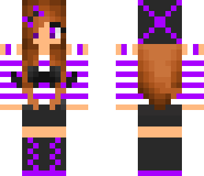 edit of purple mustache girl