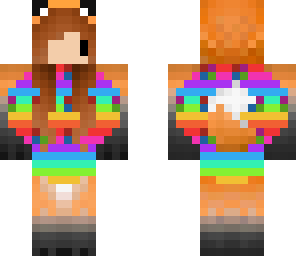 rainbow waffle fox
