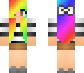 rainbow hair girl