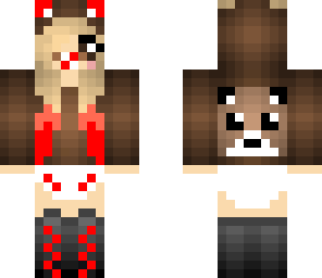 red bear girl