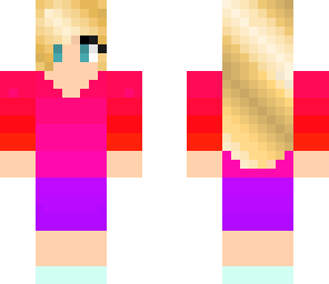 rainbow headphones girl