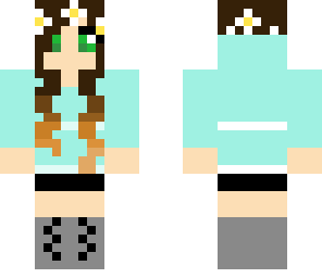 ombre flower hair girl