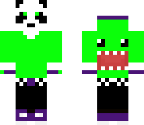 domo panda lime and purple