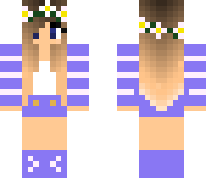 cute girl in light purple