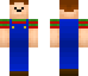 small poker face guy with overalls