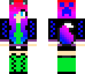 cute neon girl