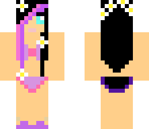 flower bakini girl
