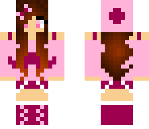 pink mustache girl