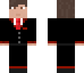 brown hair tuxedo guy