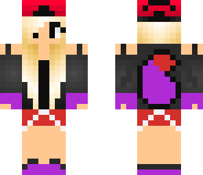 purple and red girl