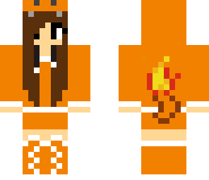 hot girl charmander hoodie skin