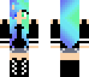 blue and green punk