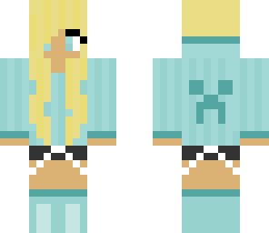 baby blue creeper hoodie girl