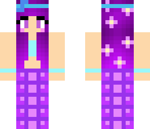cute purple mermaid