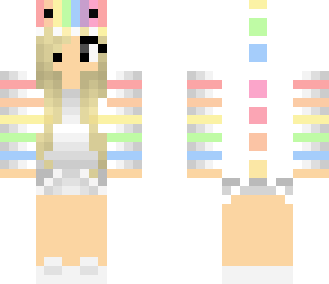 cute rainbow dino girl