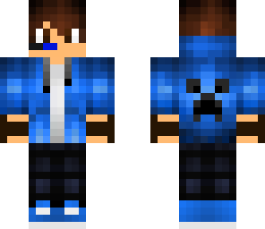 blue hoodie