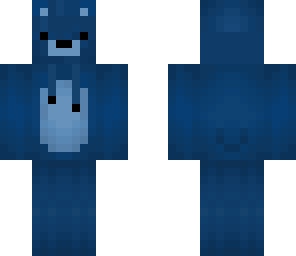 blue bear with hoodie