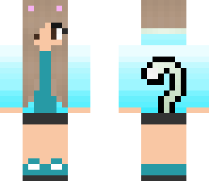 blue cat girl