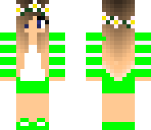 green summer girl