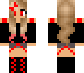 vampire with red dyed hair tips