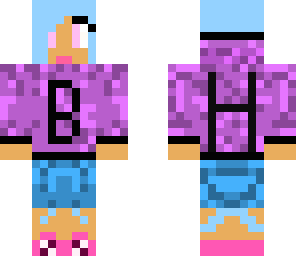 blue hair player