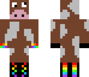 crazy colourful cow