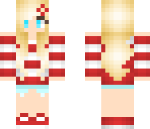 cute red and white summer girl