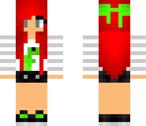 red hair dino girl