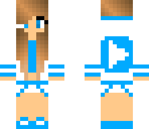 blue girl youtuber