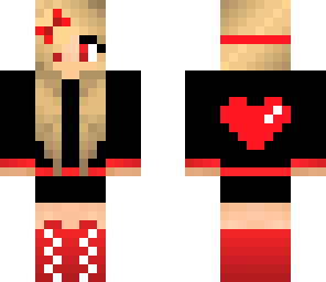 heart girl with bow