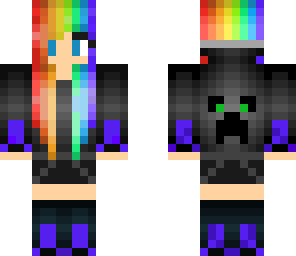 rainbow creeper girl