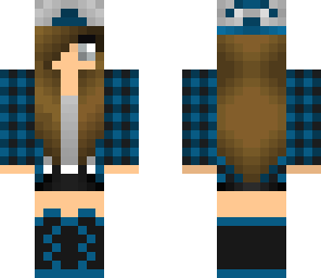 blue skater girl