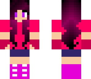 cool purple hair girl