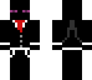 enderman with costume black