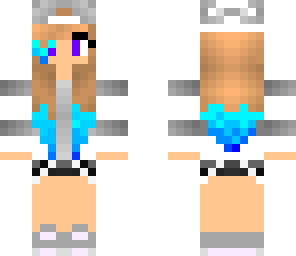 blue hair tomboy
