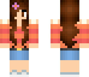 orange summer girl